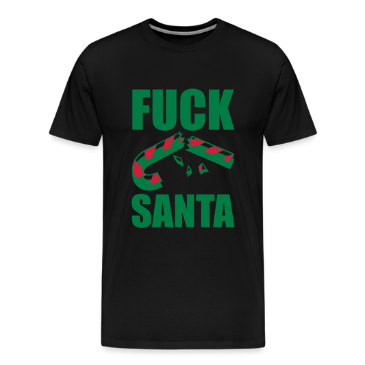 Fuck Santa - Premium-T-shirt herr - svart