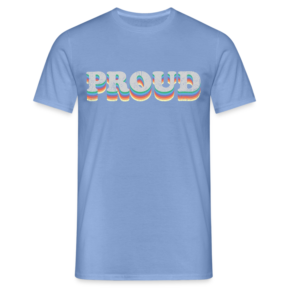 T-shirt herr - Proud - carolina blue