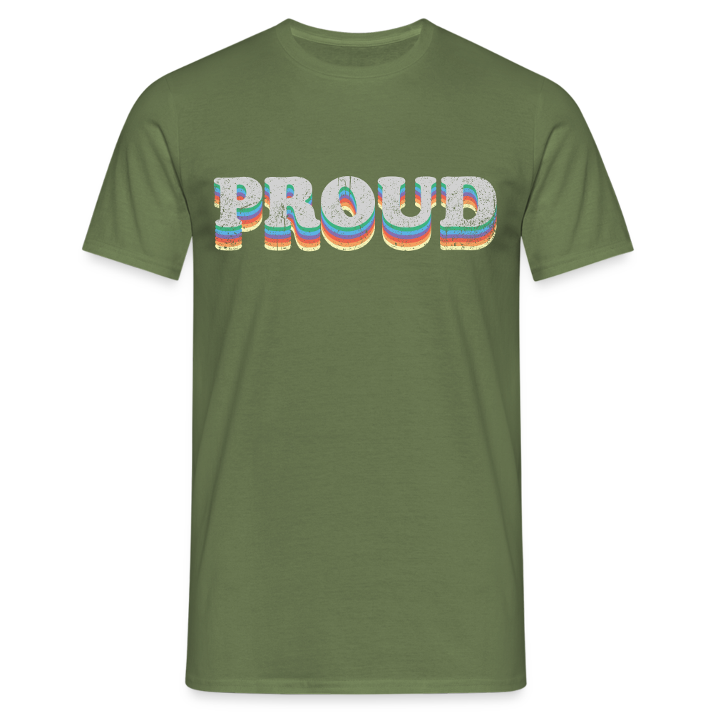 T-shirt herr - Proud - Militärgrön