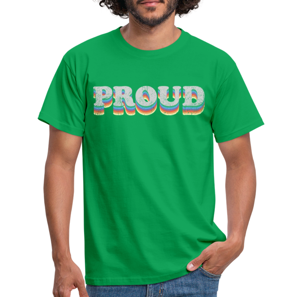 T-shirt herr - Proud - kellygrön